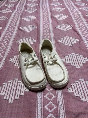 Target Kids White Canvas Lace-Up Sneakers